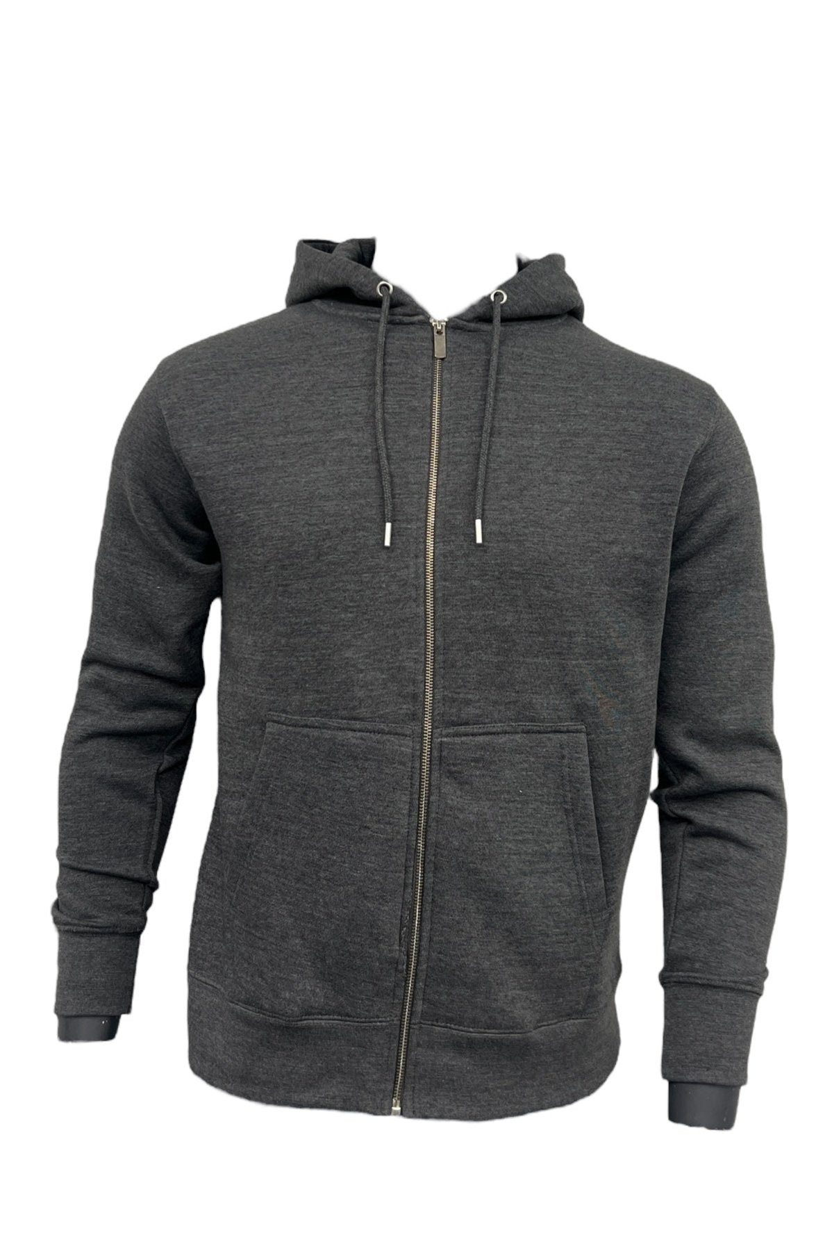 ZHD66 Heather Charcoal - Unisex Full-Zip