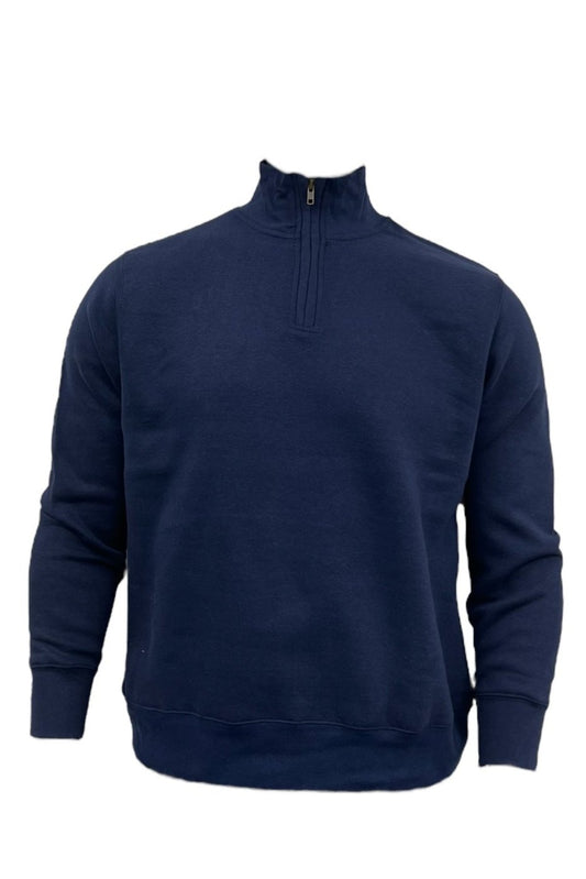 NMN 11  - Galaxy Navy 1/4 Zip Mock Neck