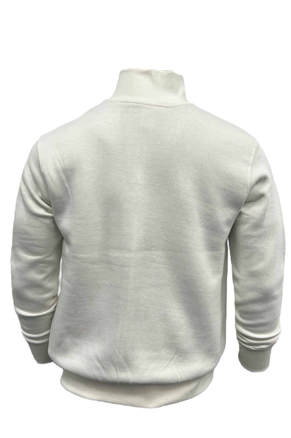 NMN 11  - White 1/4 Zip Mock Neck