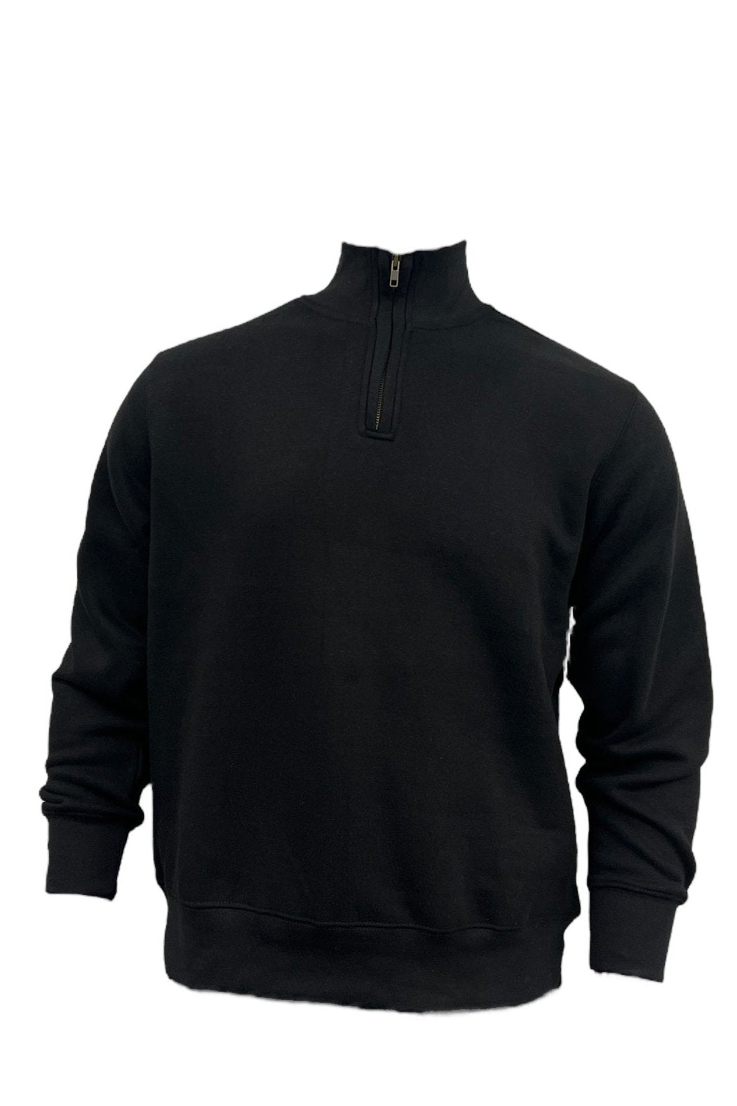 NMN 11 Black -1/4 Zip Mock Neck