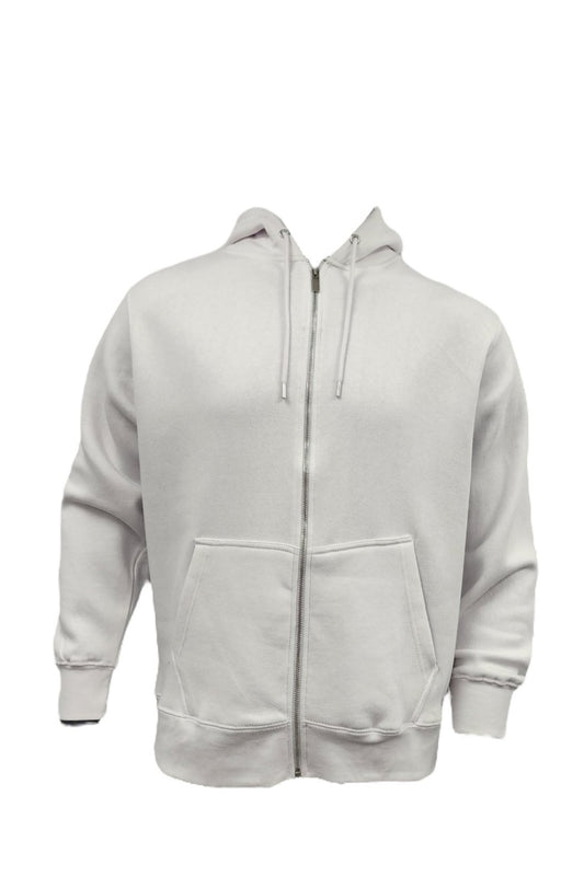 ZHD66 White - Unisex Full-Zip